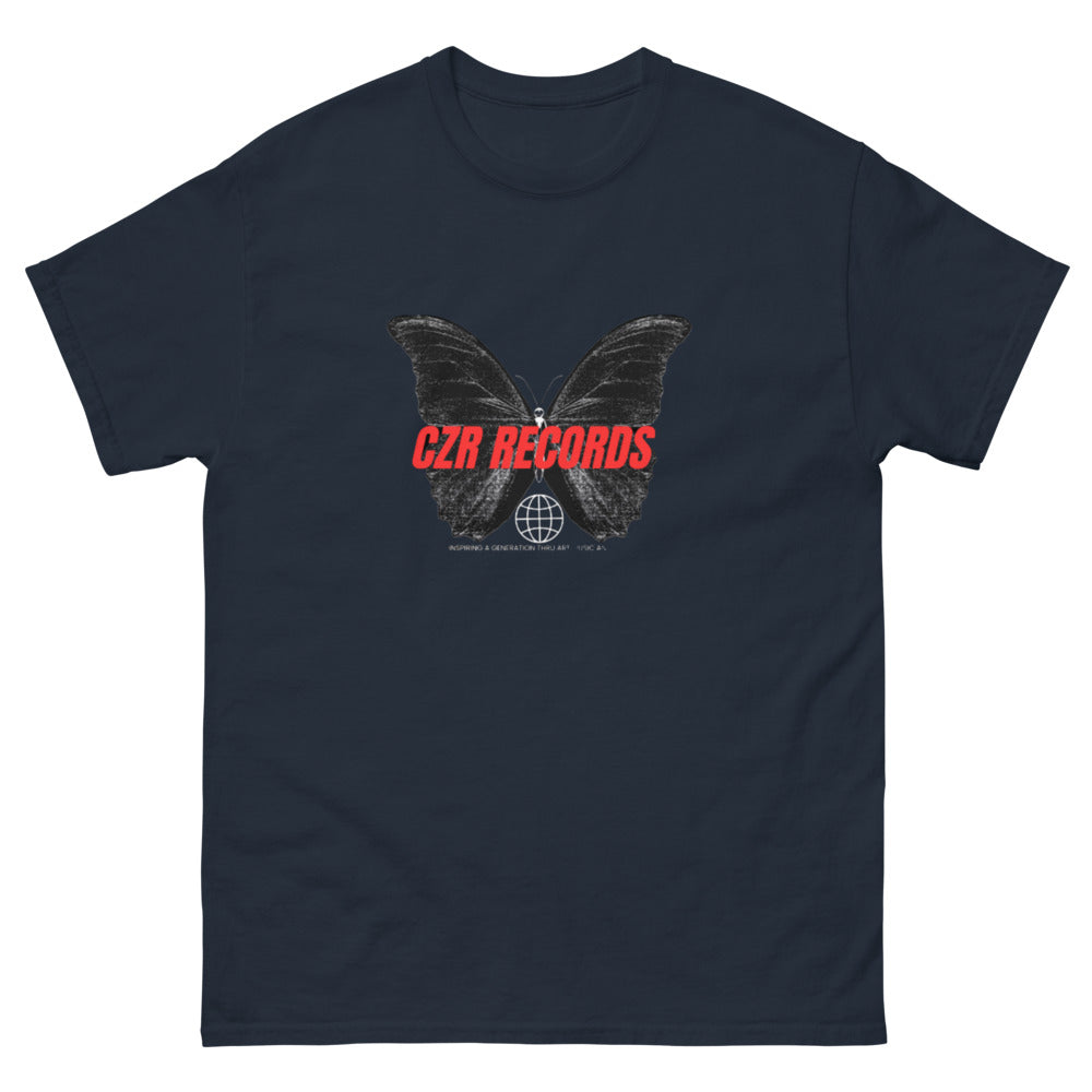 CZR RECORDS APPAREL - Butterfly Doors Red Font Men's classic tee
