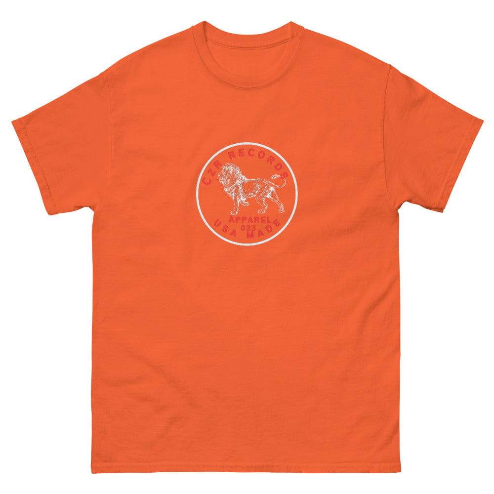 CZR RECORDS APPAREL - Classic Men's Dime Lion Red Tee