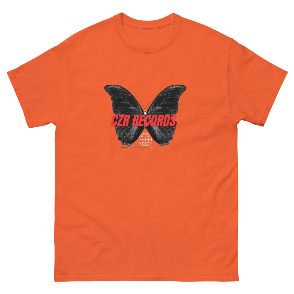 CZR RECORDS APPAREL - Butterfly Doors Red Font Men's classic tee