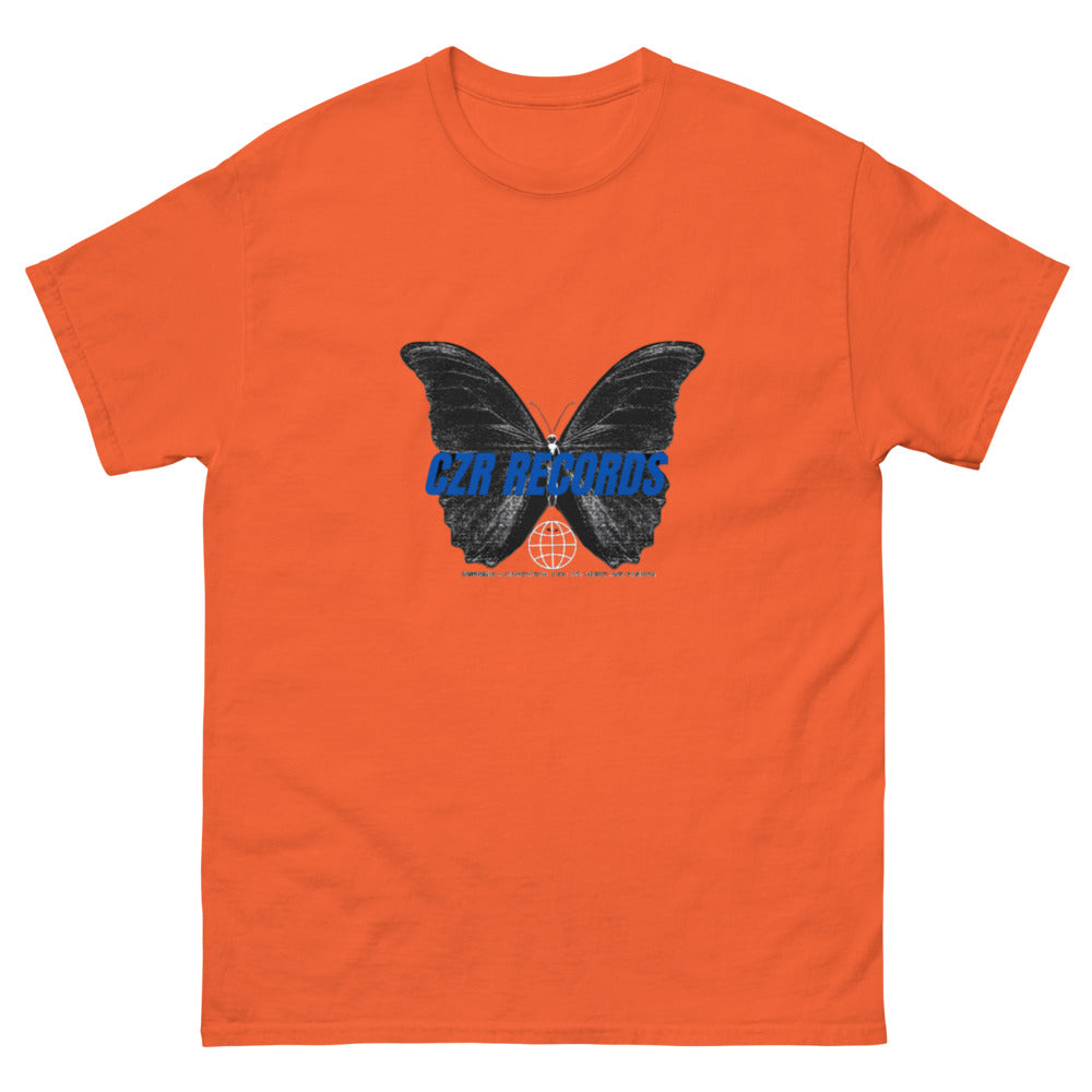CZR RECORDS APPAREL -Butterfly Doors Blue Font Men's Classic Tee
