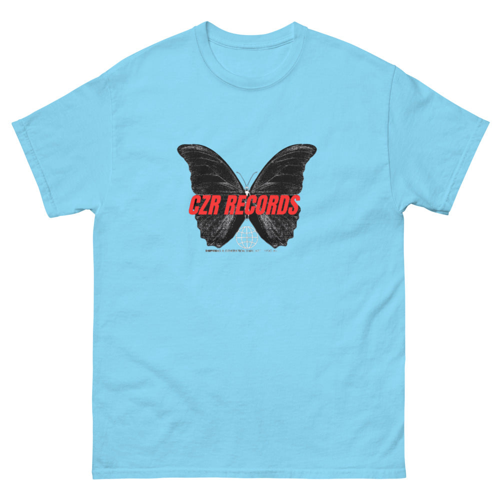 CZR RECORDS APPAREL - Butterfly Doors Red Font Men's classic tee