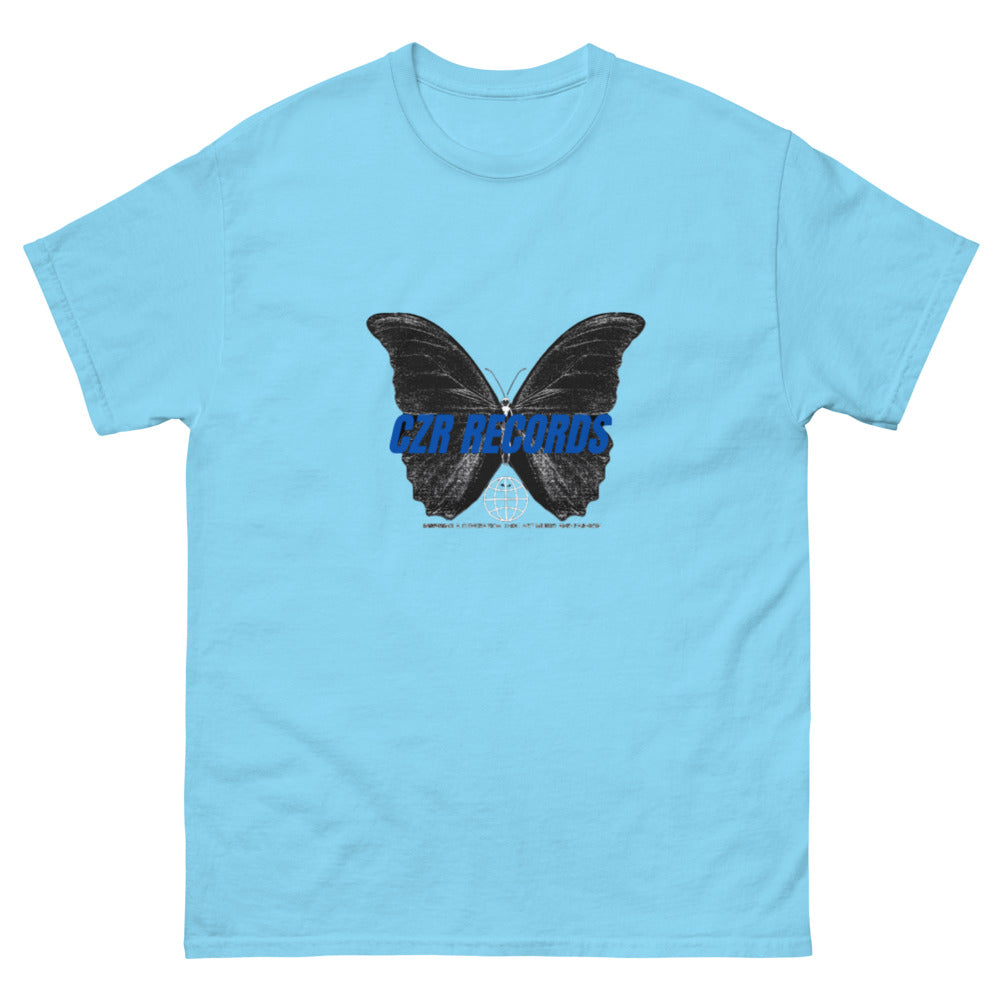 CZR RECORDS APPAREL -Butterfly Doors Blue Font Men's Classic Tee