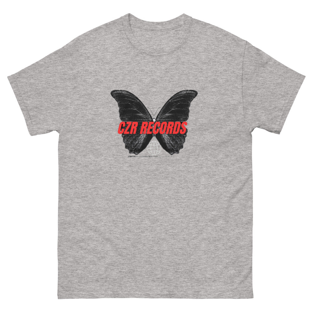 CZR RECORDS APPAREL - Butterfly Doors Red Font Men's classic tee