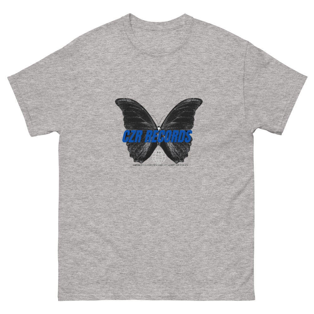 CZR RECORDS APPAREL -Butterfly Doors Blue Font Men's Classic Tee