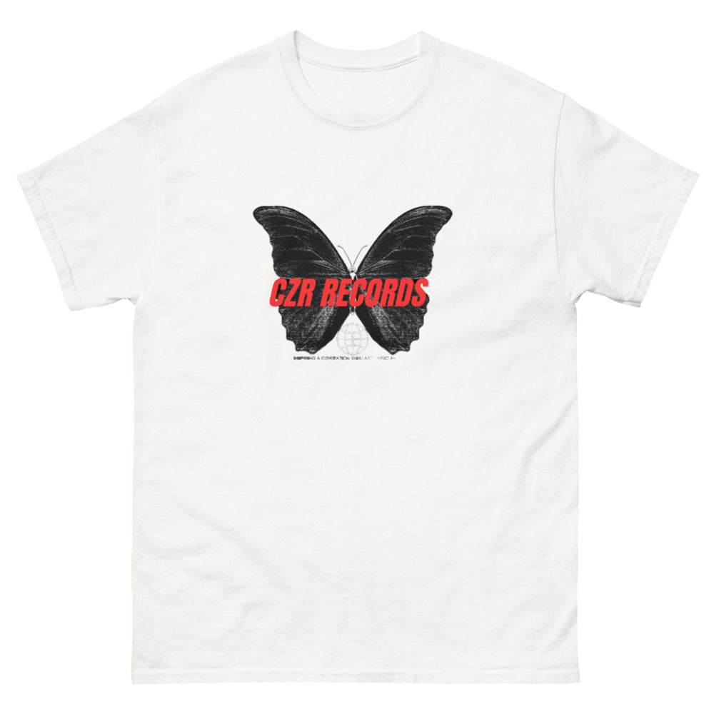 CZR RECORDS APPAREL - Butterfly Doors Red Font Men's classic tee