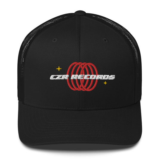 CZR RECORDS APPAREL 4 Rings Red Trucker Cap