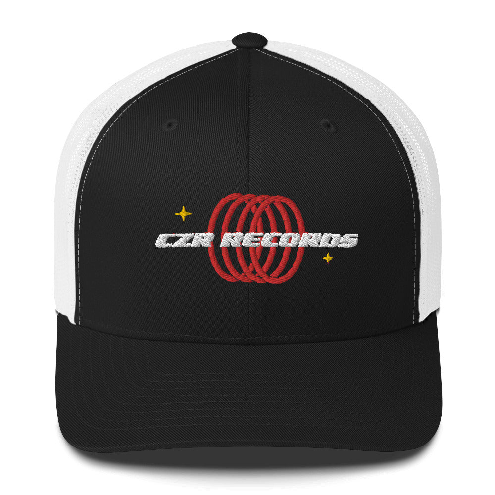 CZR RECORDS APPAREL 4 Rings Red Trucker Cap