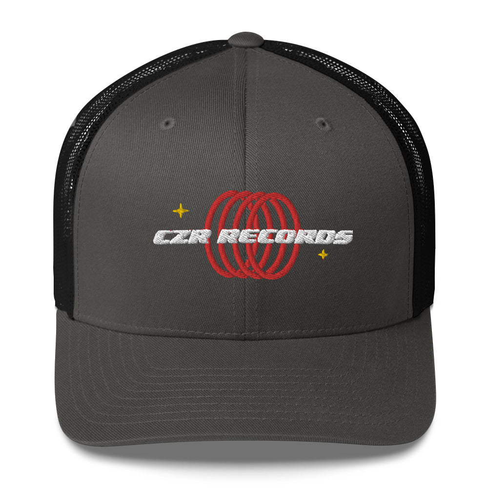 CZR RECORDS APPAREL 4 Rings Red Trucker Cap