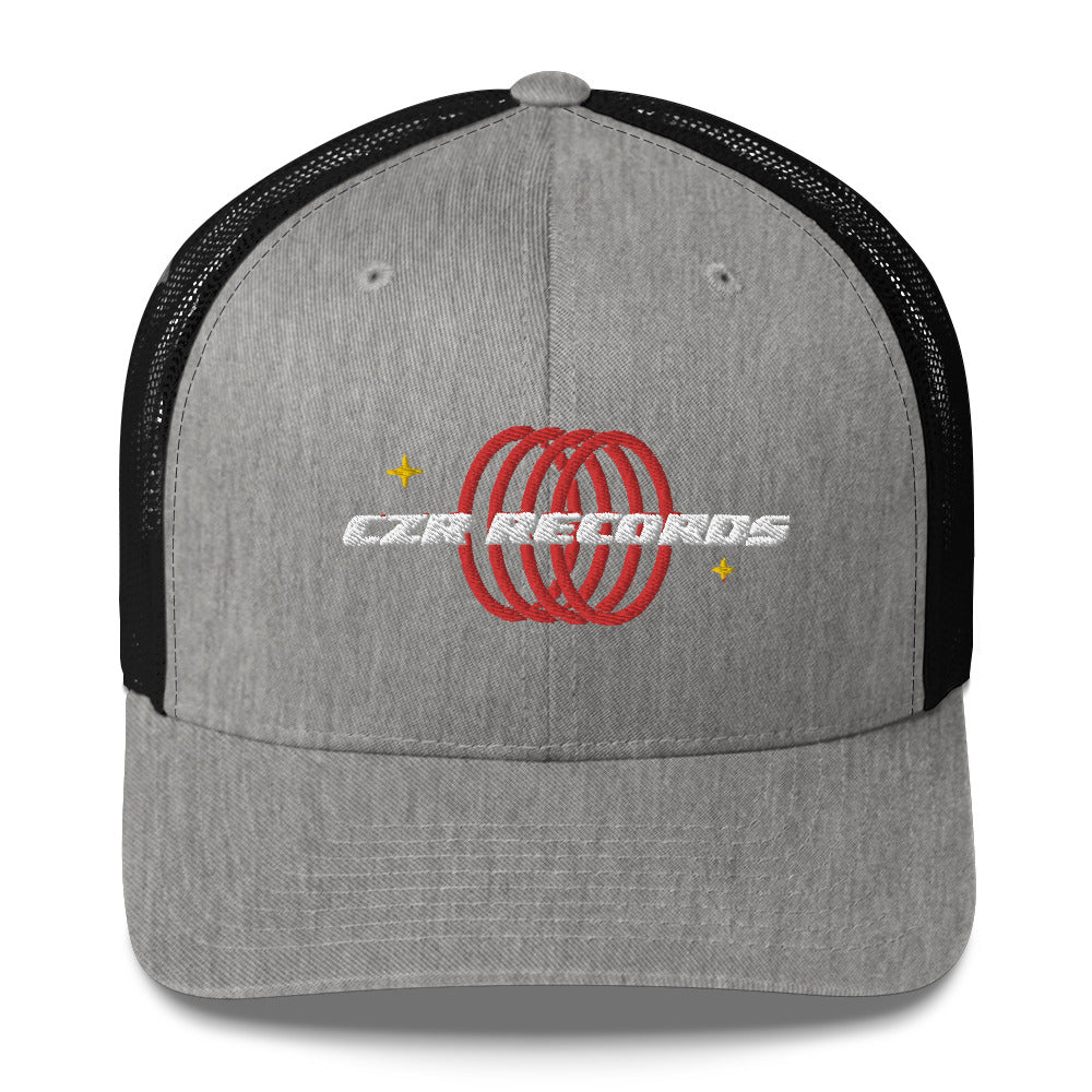 CZR RECORDS APPAREL 4 Rings Red Trucker Cap