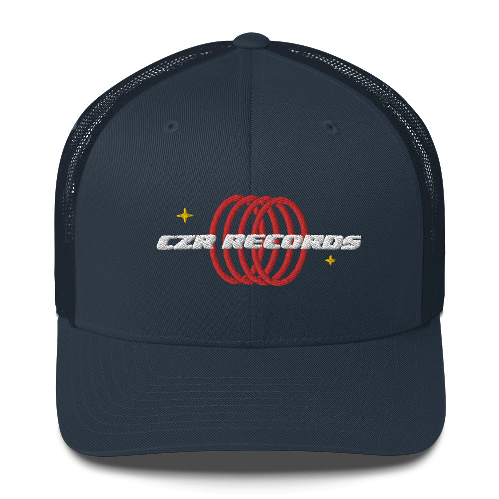 CZR RECORDS APPAREL 4 Rings Red Trucker Cap