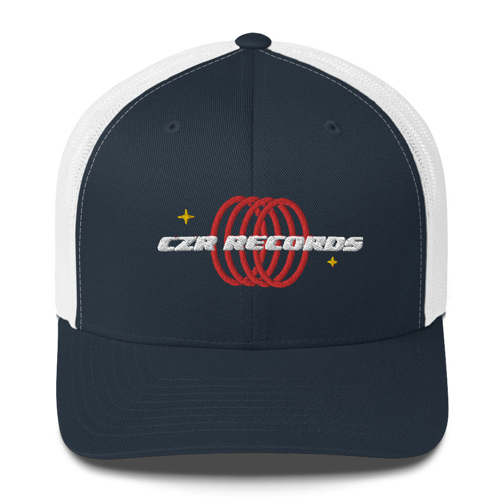 CZR RECORDS APPAREL 4 Rings Red Trucker Cap