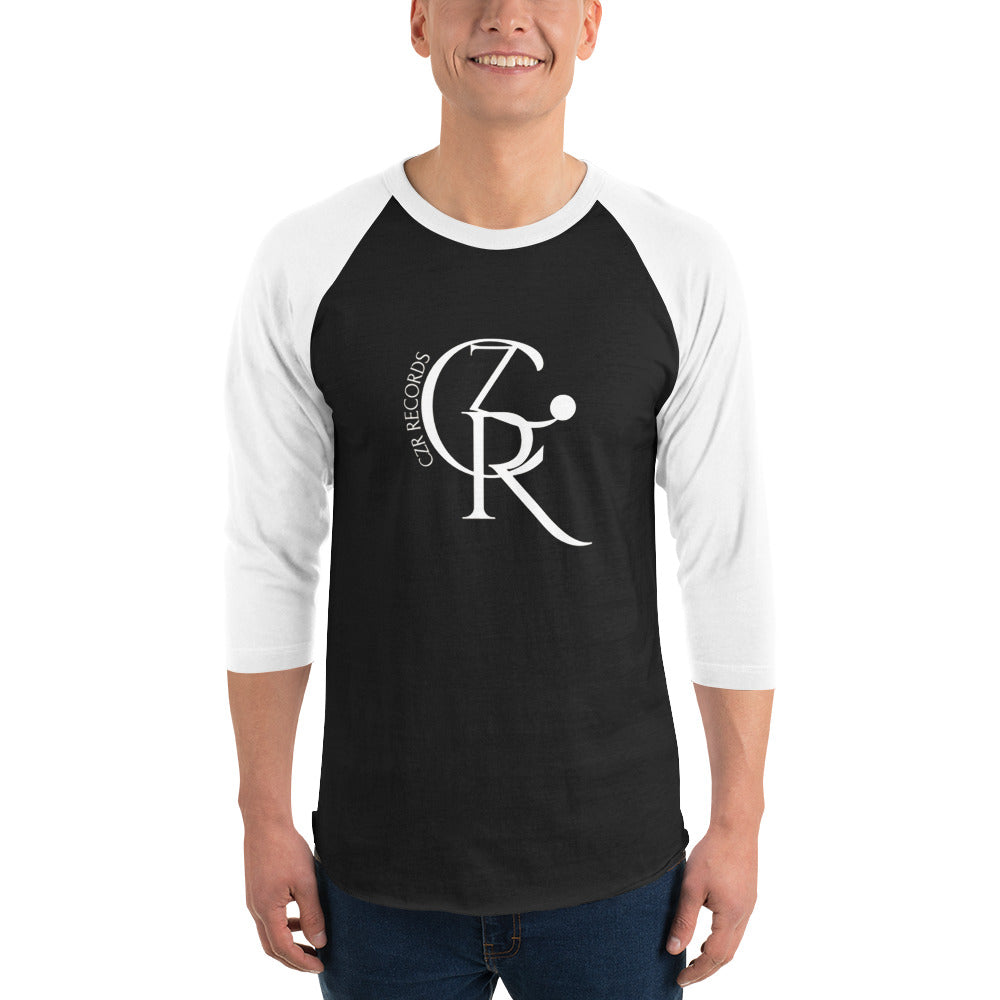 CZR RECORDS APPAREL - Noon A.M. Font 3/4 sleeve raglan