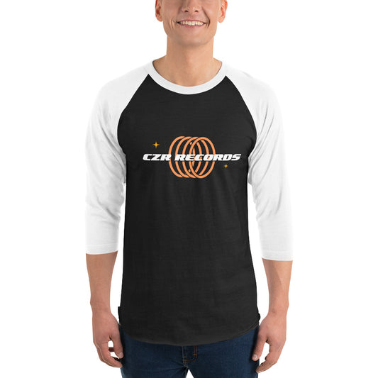 4 Rings Orange 3/4 sleeve Raglan Baseball Shirt