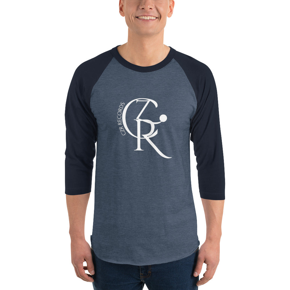 CZR RECORDS APPAREL - Noon A.M. Font 3/4 sleeve raglan