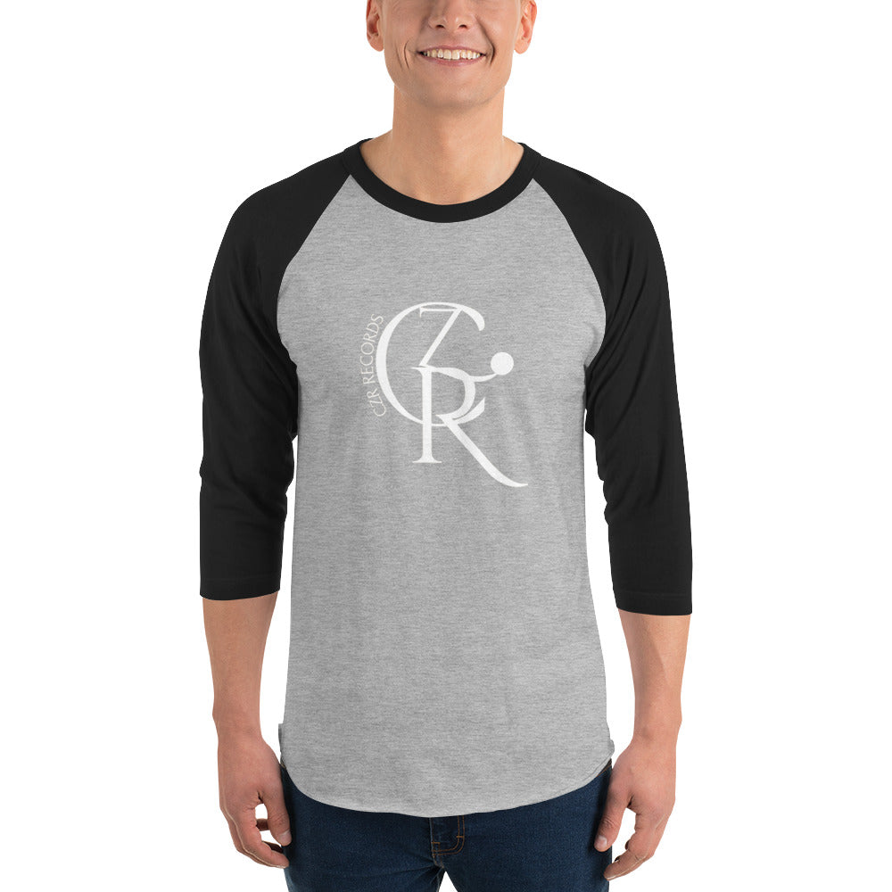 CZR RECORDS APPAREL - Noon A.M. Font 3/4 sleeve raglan