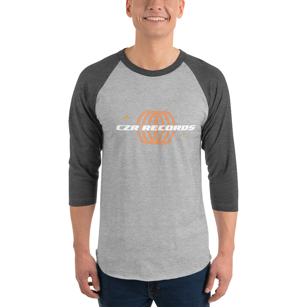 4 Rings Orange 3/4 sleeve Raglan Baseball Shirt