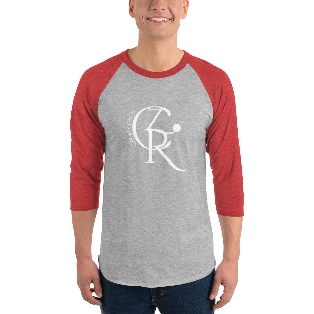 CZR RECORDS APPAREL - Noon A.M. Font 3/4 sleeve raglan