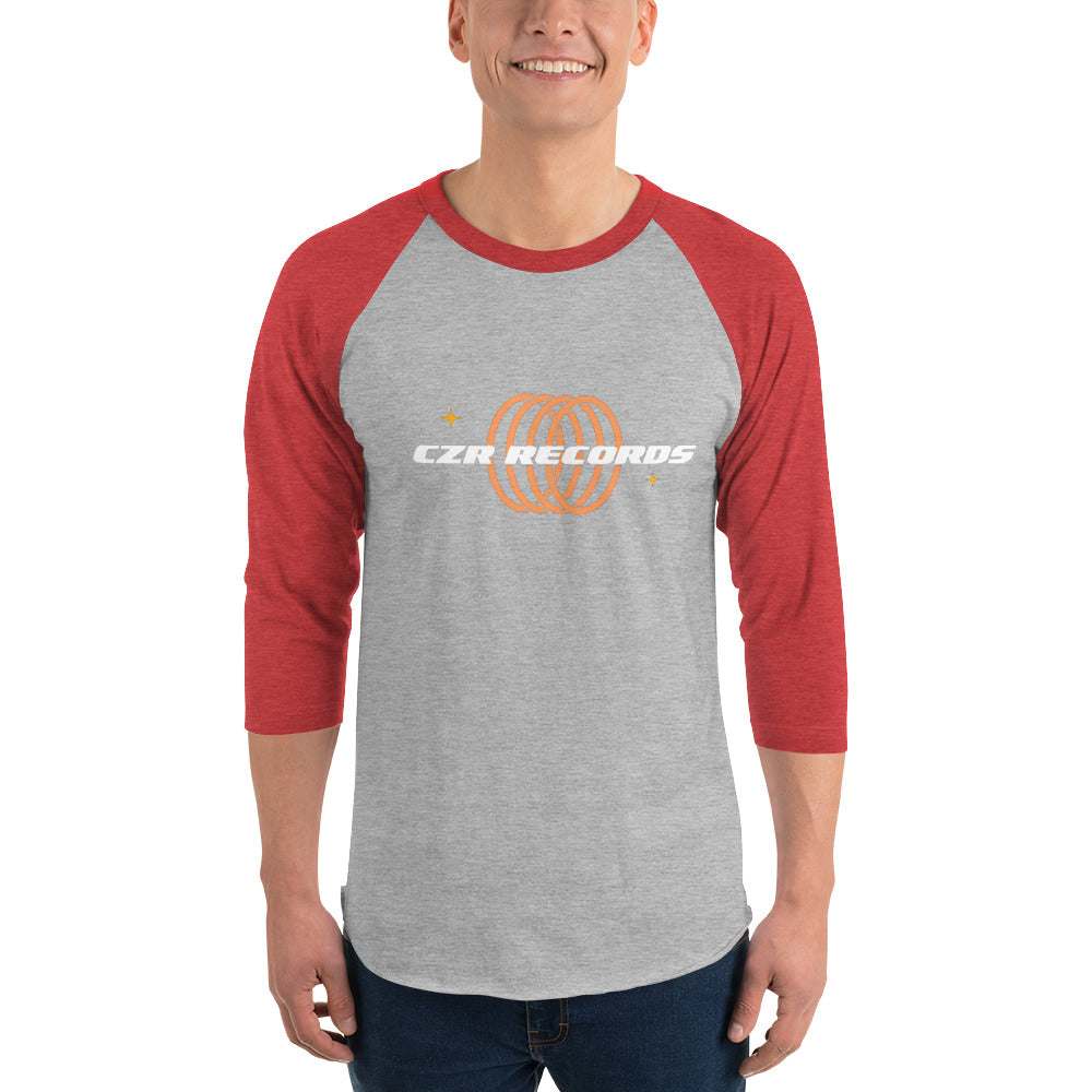 4 Rings Orange 3/4 sleeve Raglan Baseball Shirt