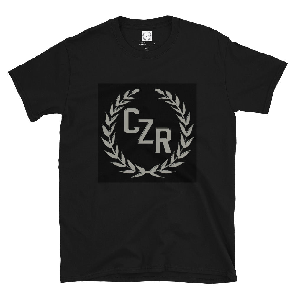 CZR RECORDS APPAREL - Men's Box Logo Grey Tshirt