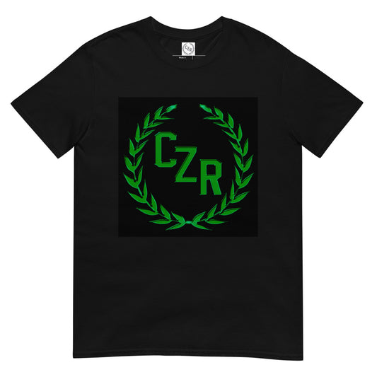 CZR RECORDS APPAREL -Men's Box Logo Green T-Shirt