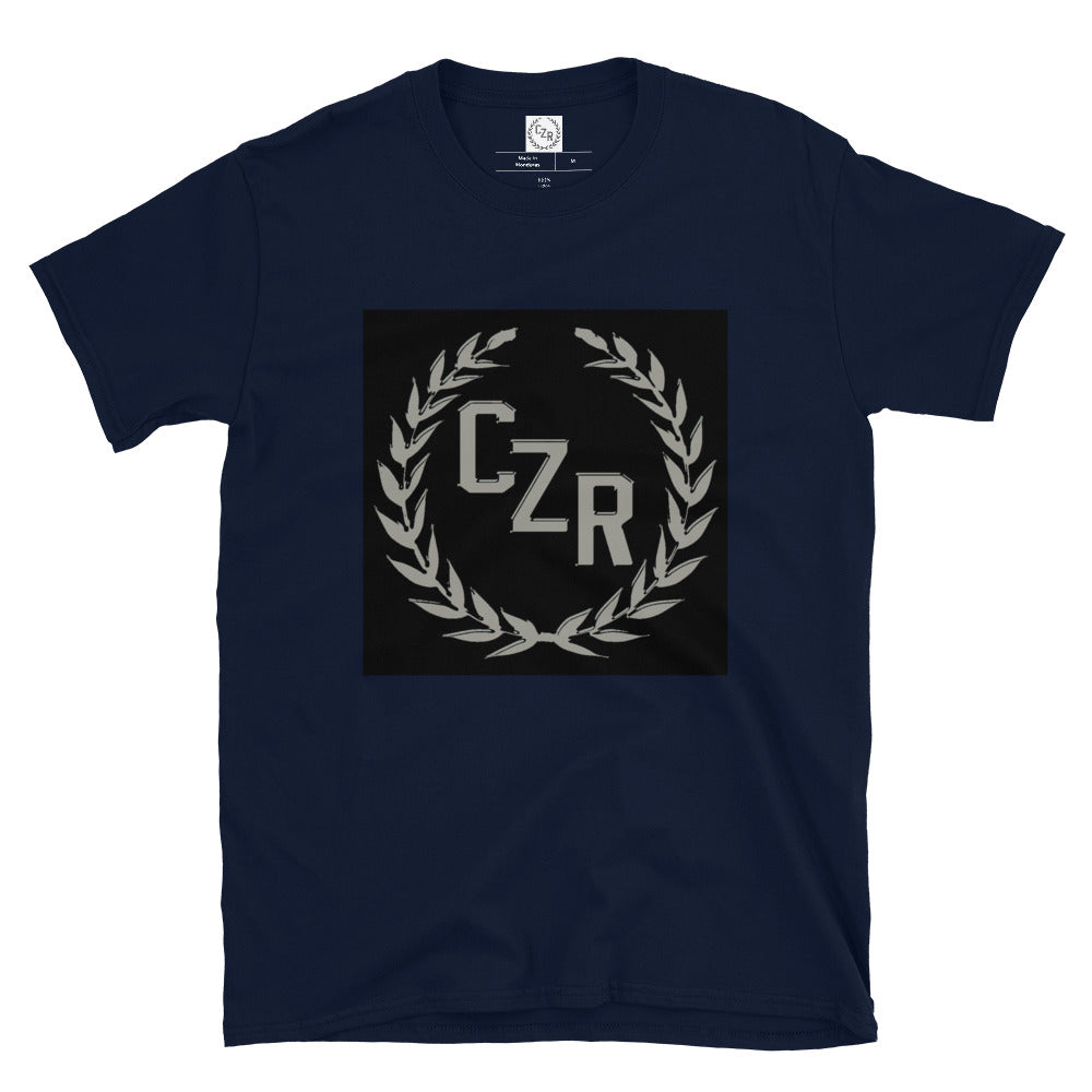 CZR RECORDS APPAREL - Men's Box Logo Grey Tshirt