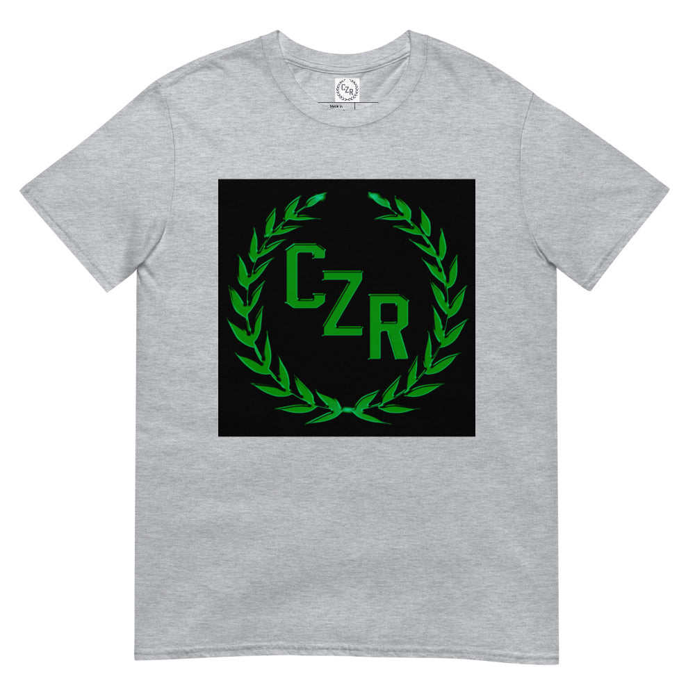 CZR RECORDS APPAREL -Men's Box Logo Green T-Shirt