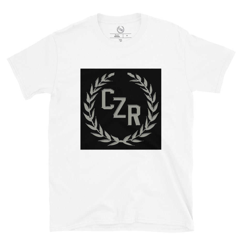 CZR RECORDS APPAREL - Men's Box Logo Grey Tshirt