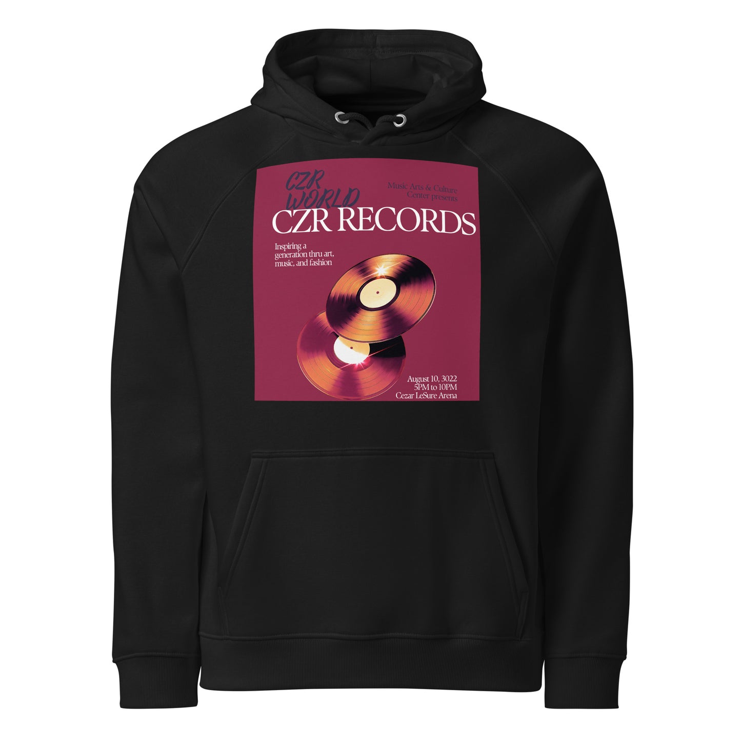 CZR RECORDS APPAREL- Vinyl Player Hoodie