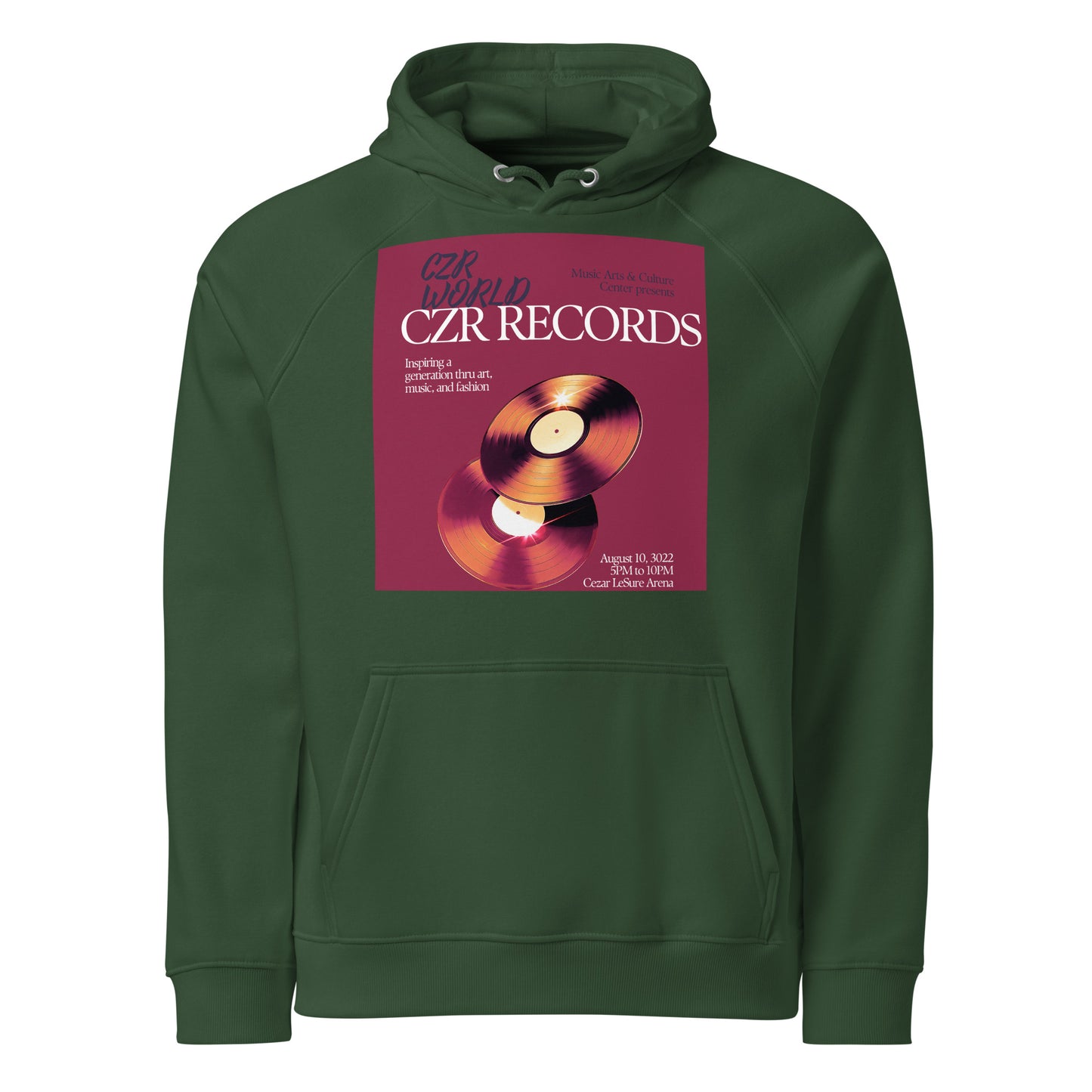 CZR RECORDS APPAREL- Vinyl Player Hoodie