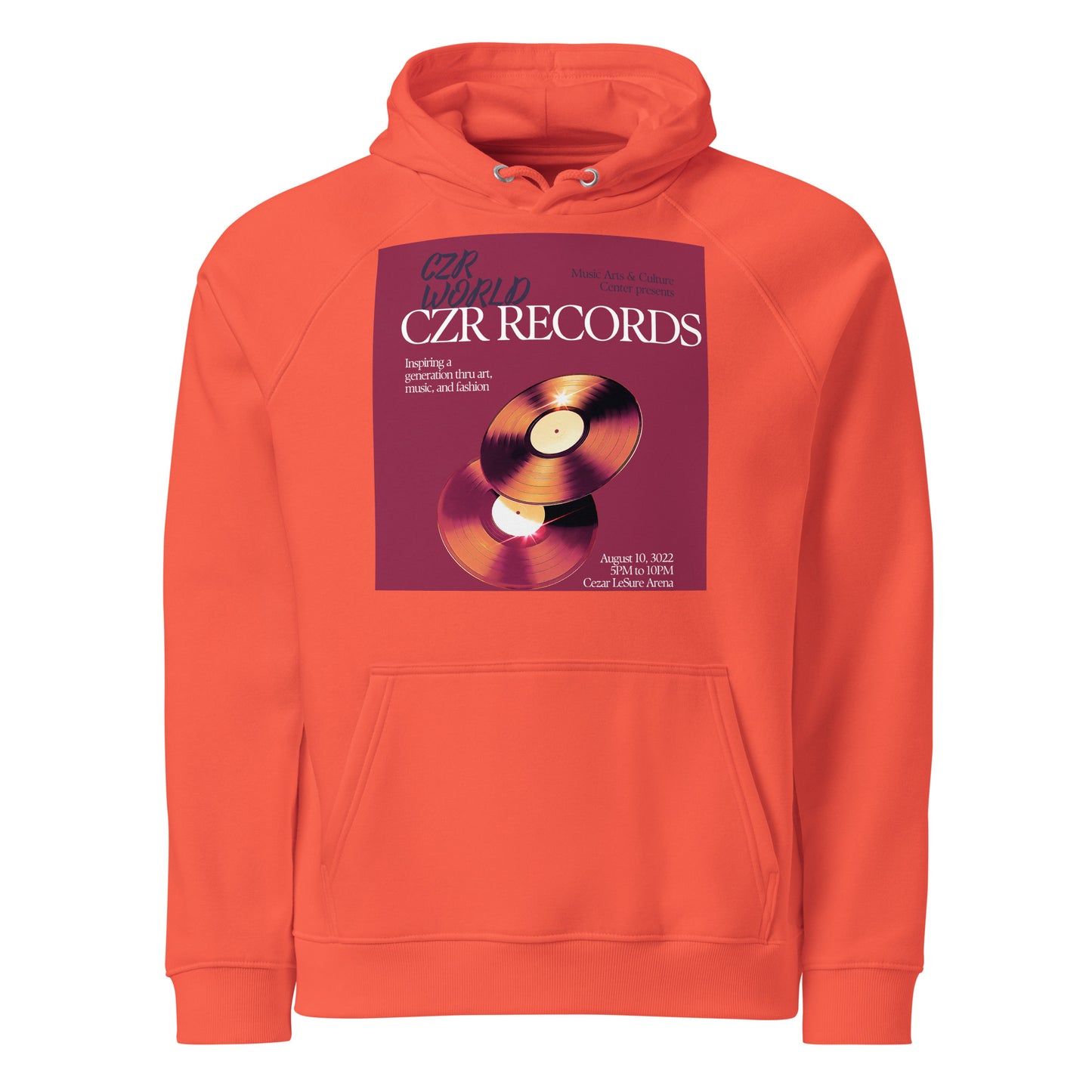 CZR RECORDS APPAREL- Vinyl Player Hoodie