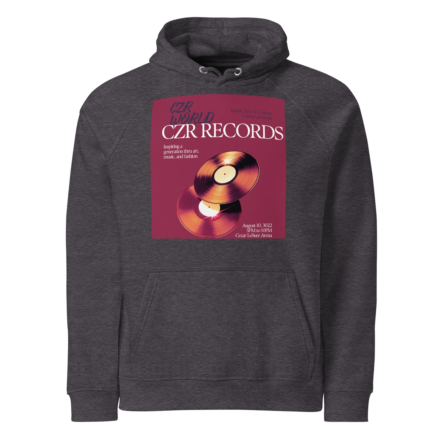 CZR RECORDS APPAREL- Vinyl Player Hoodie