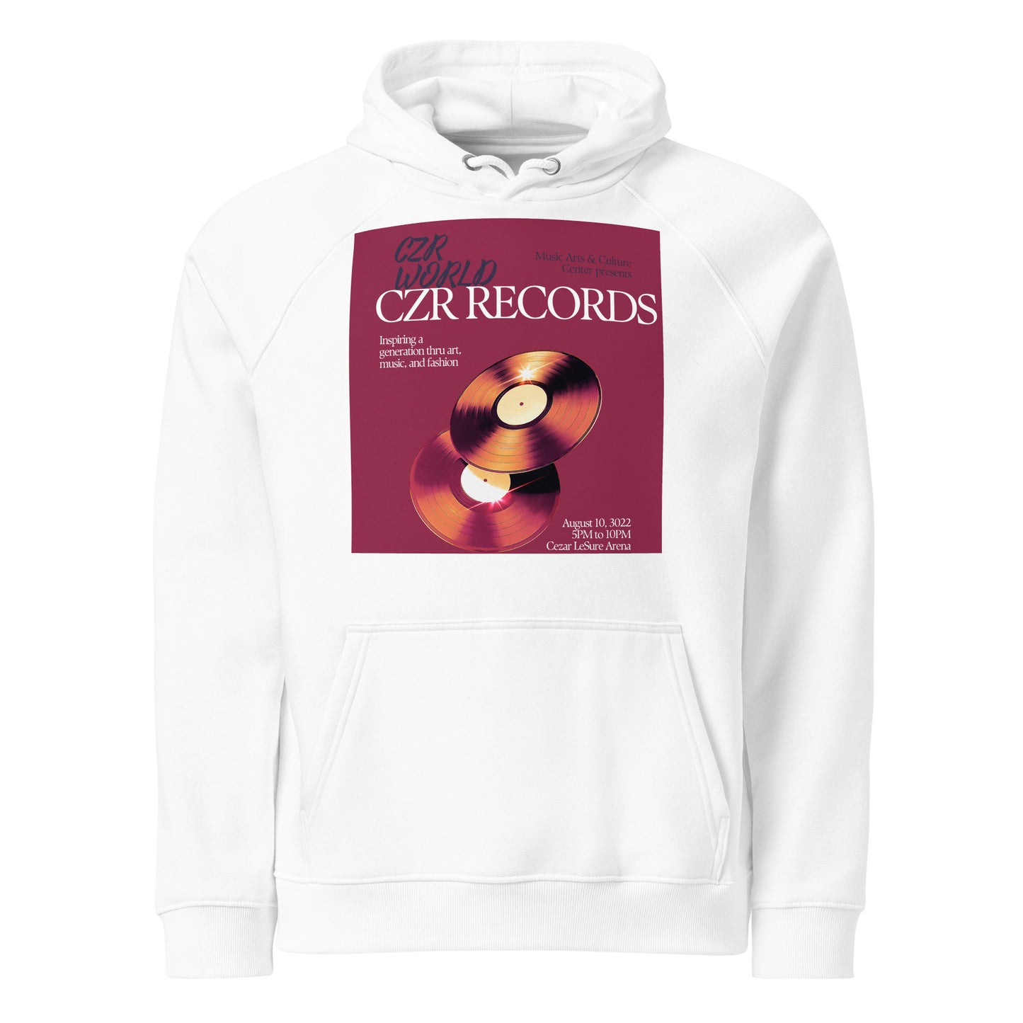 CZR RECORDS APPAREL- Vinyl Player Hoodie