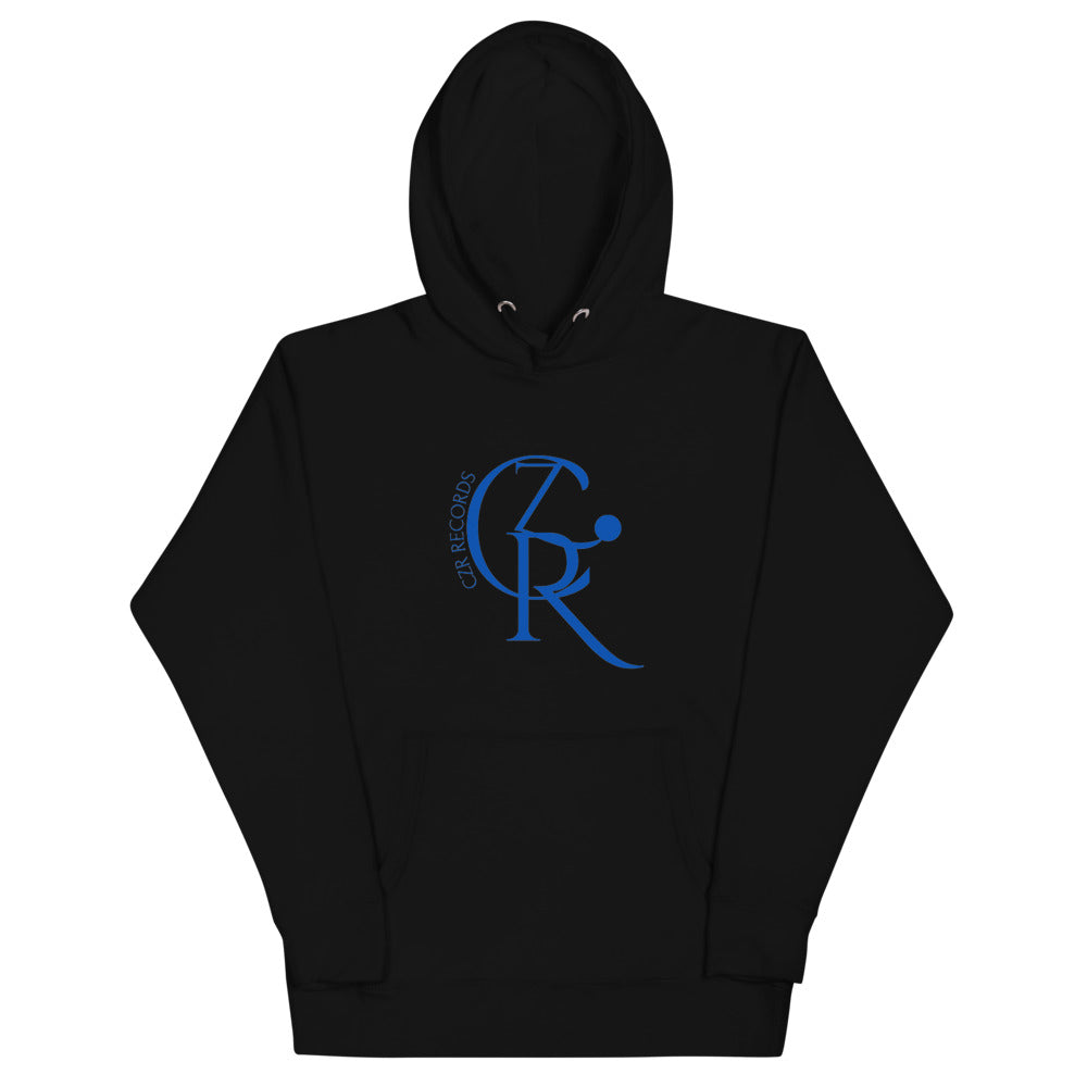 CZR RECORDS Apparel - Men's Noon A.M. Blue Font Hoodie