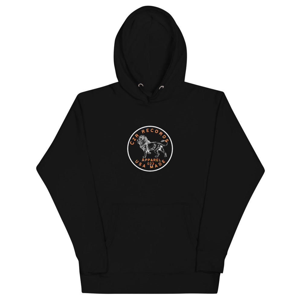 CZR RECORDS Apparel - Dime Lion Orange Font Hoodie