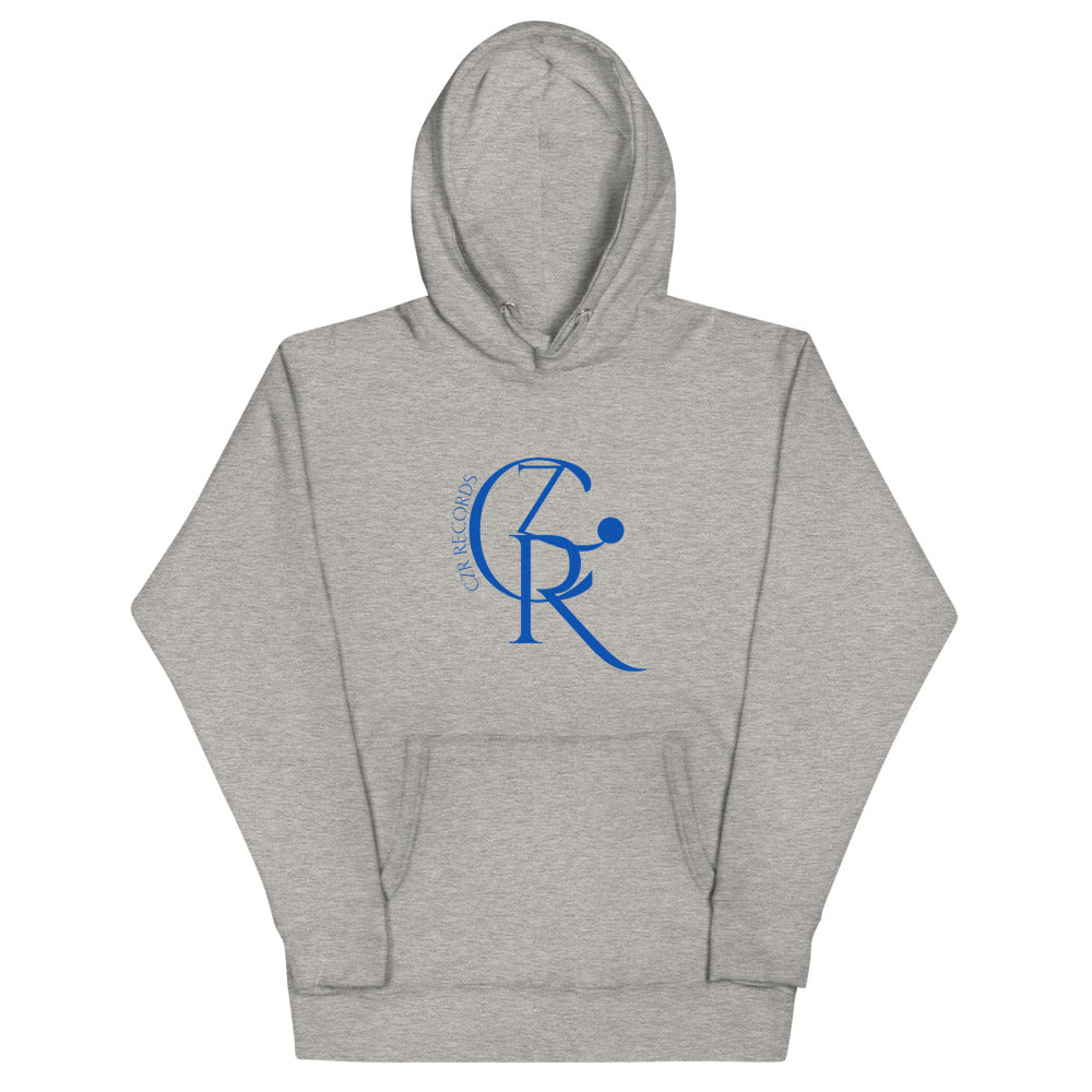 CZR RECORDS Apparel - Men's Noon A.M. Blue Font Hoodie