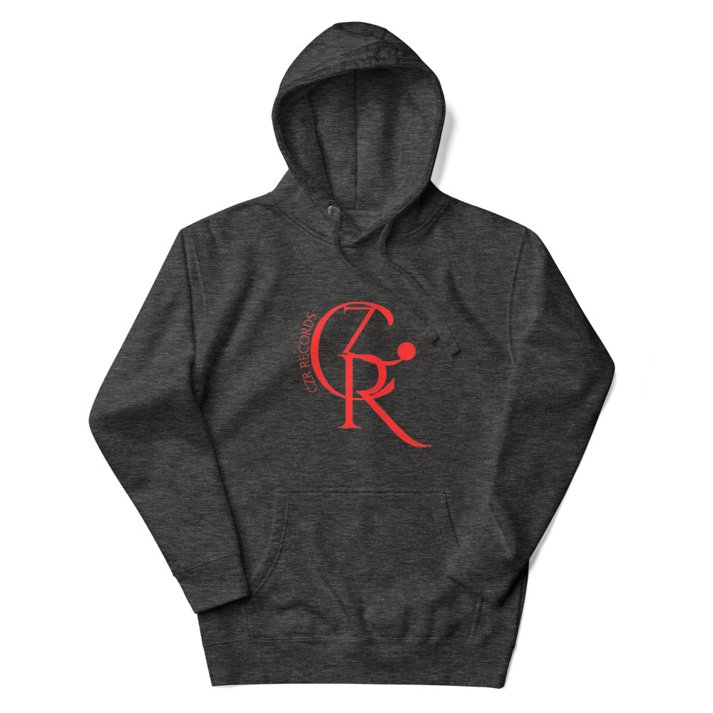 CZR RECORDS Apparel - Classic Noon A.M. Men's Red Font Hoodie