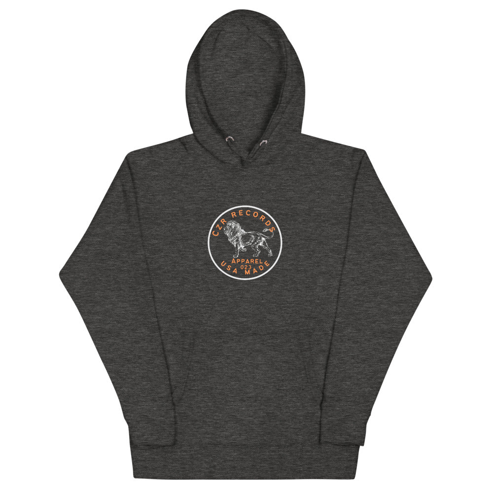 CZR RECORDS Apparel - Dime Lion Orange Font Hoodie