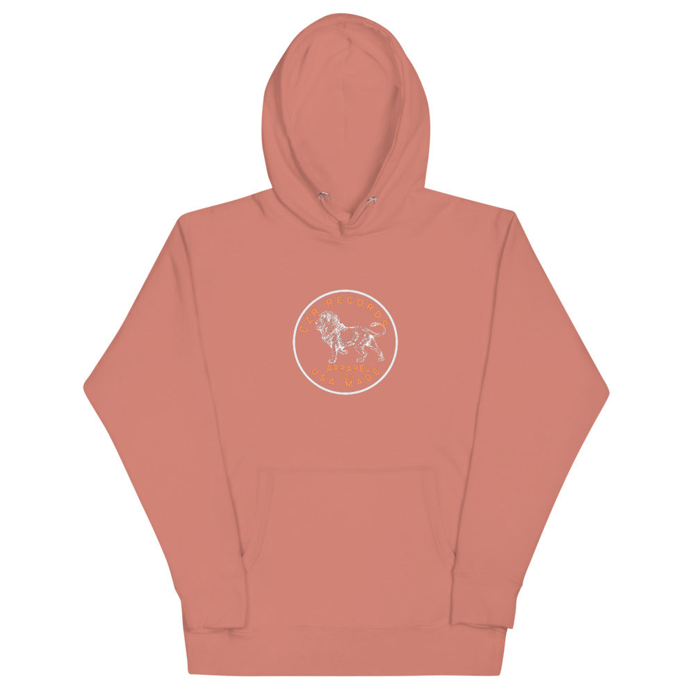 CZR RECORDS Apparel - Dime Lion Orange Font Hoodie