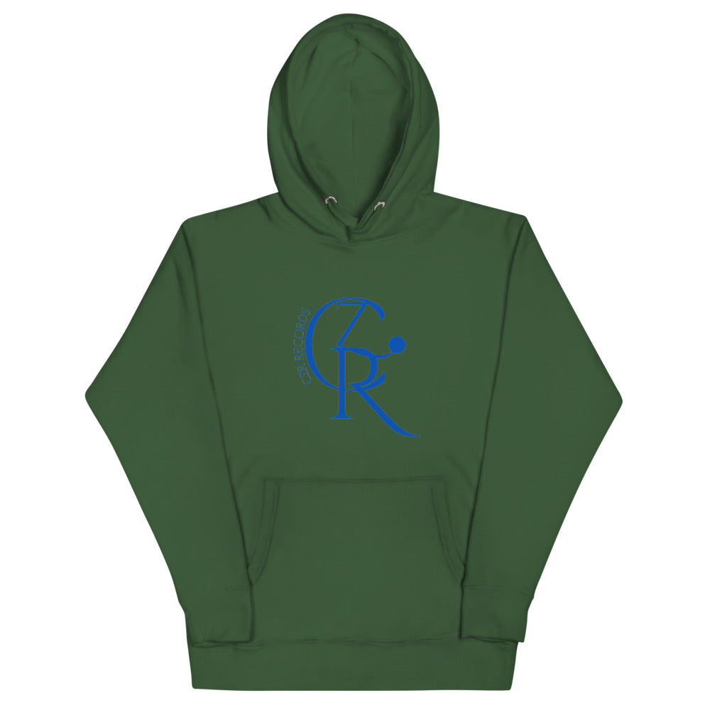 CZR RECORDS Apparel - Men's Noon A.M. Blue Font Hoodie