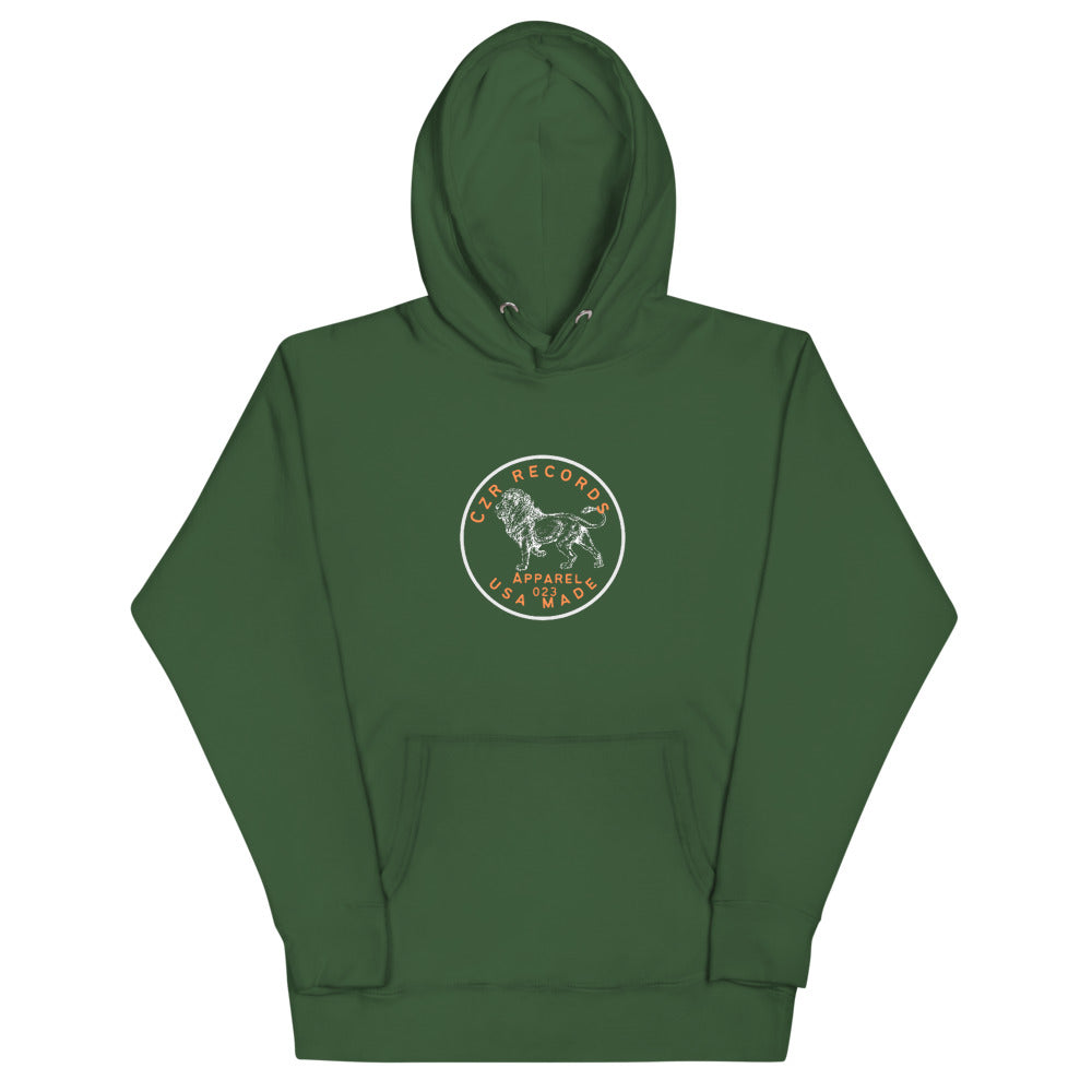 CZR RECORDS Apparel - Dime Lion Orange Font Hoodie