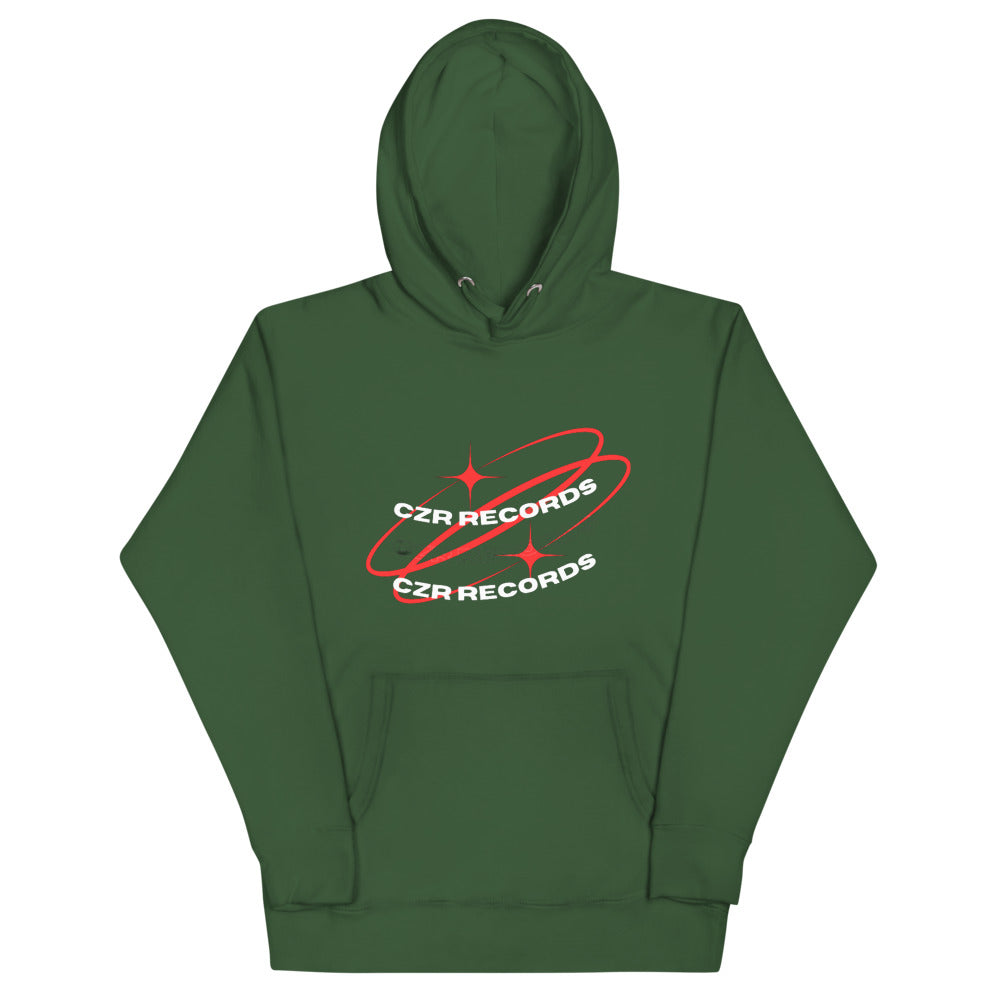 CZR RECORDS Apparel Streetwear Twilight Red Hoodie Classic Cotton Sweaters Menswear Tops