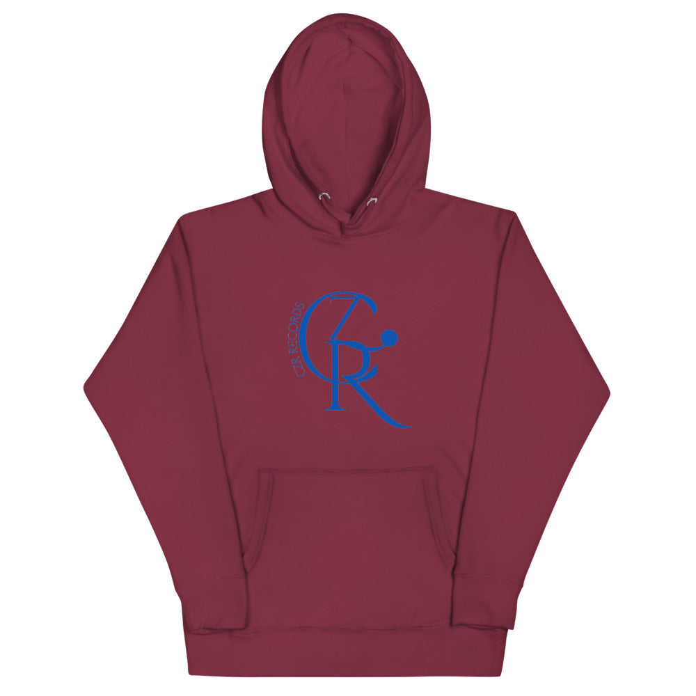 CZR RECORDS Apparel - Men's Noon A.M. Blue Font Hoodie