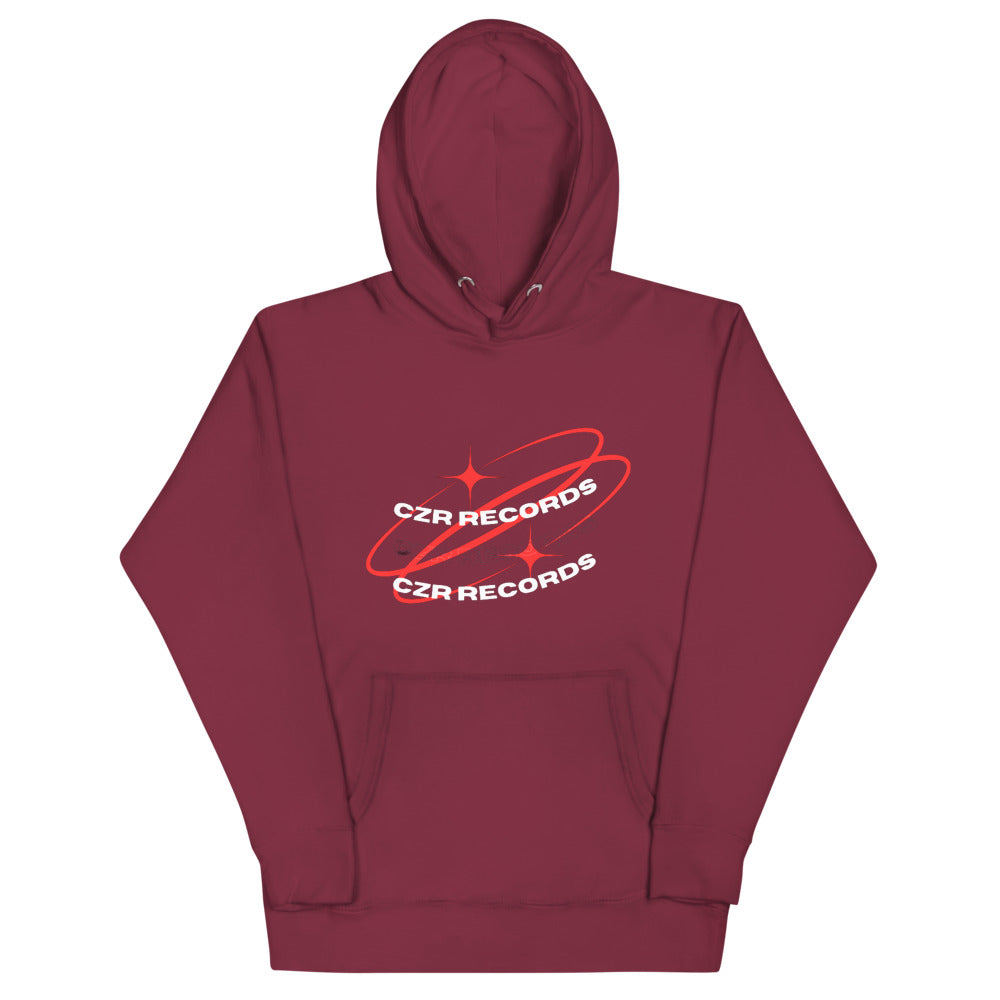 CZR RECORDS Apparel Streetwear Twilight Red Hoodie Classic Cotton Sweaters Menswear Tops