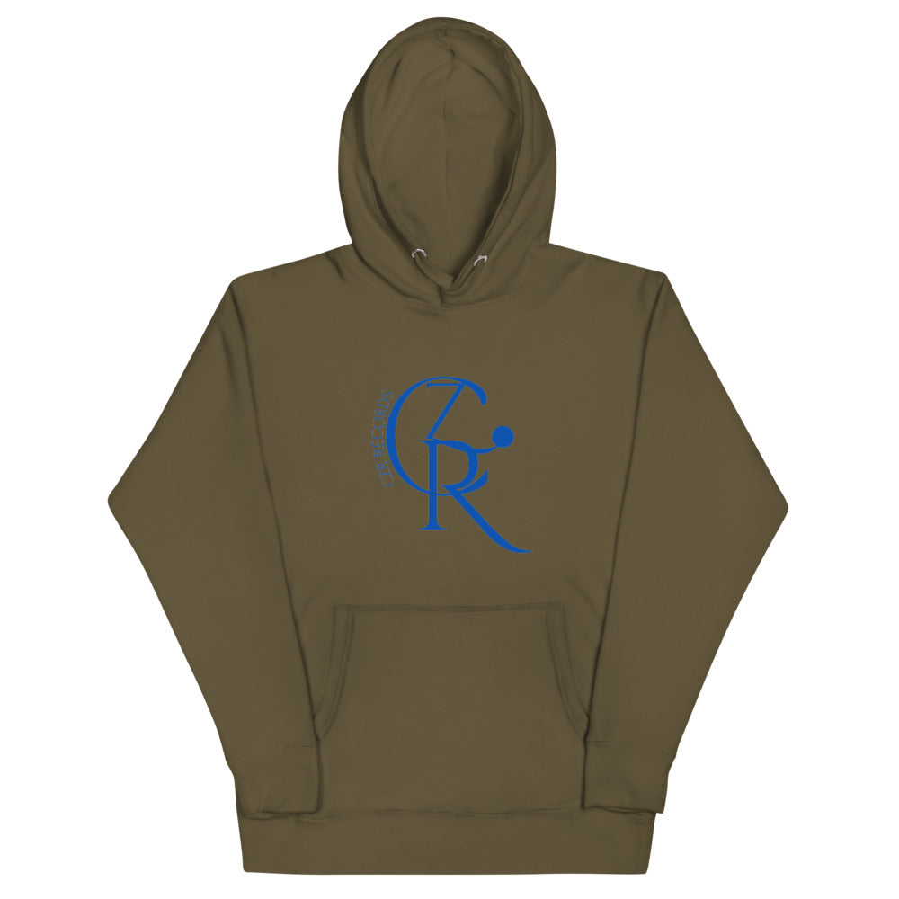 CZR RECORDS Apparel - Men's Noon A.M. Blue Font Hoodie