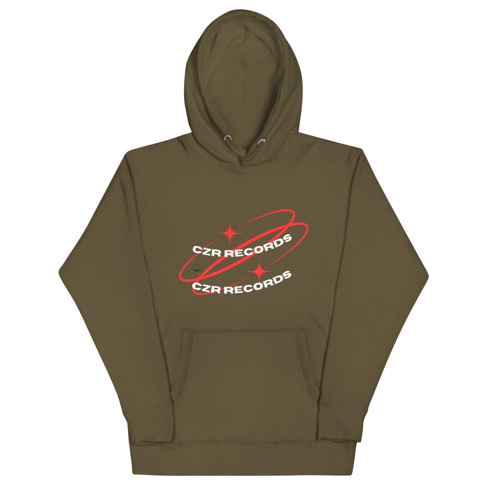CZR RECORDS Apparel Streetwear Twilight Red Hoodie Classic Cotton Sweaters Menswear Tops