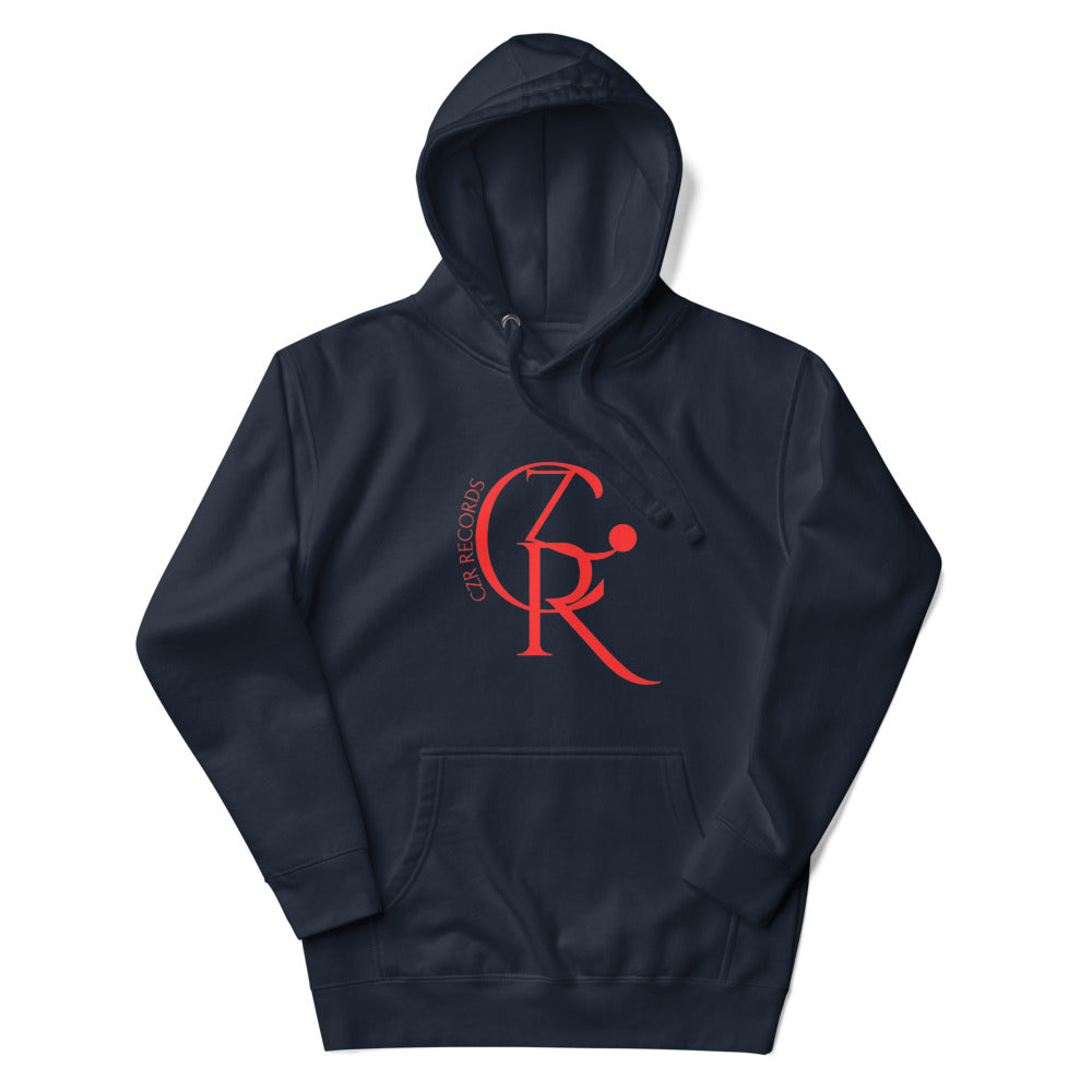 CZR RECORDS Apparel - Classic Noon A.M. Men's Red Font Hoodie