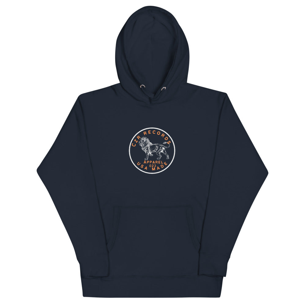 CZR RECORDS Apparel - Dime Lion Orange Font Hoodie