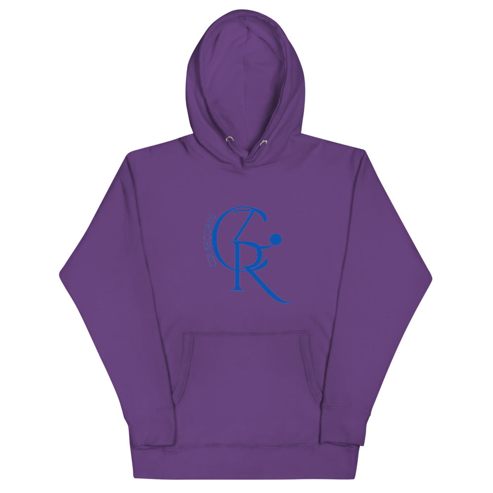 CZR RECORDS Apparel - Men's Noon A.M. Blue Font Hoodie