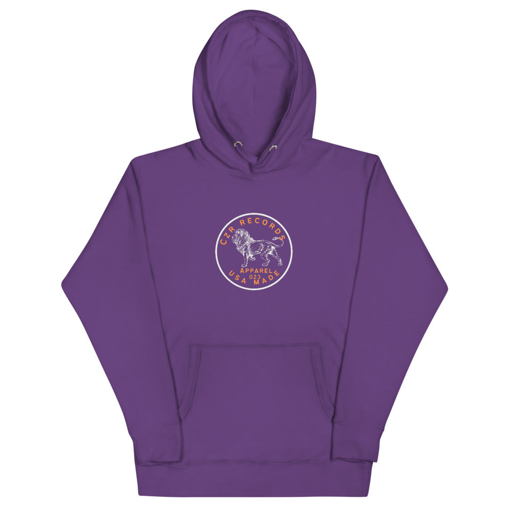 CZR RECORDS Apparel - Dime Lion Orange Font Hoodie