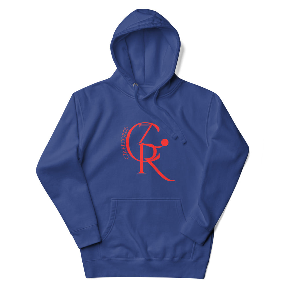 CZR RECORDS Apparel - Classic Noon A.M. Men's Red Font Hoodie